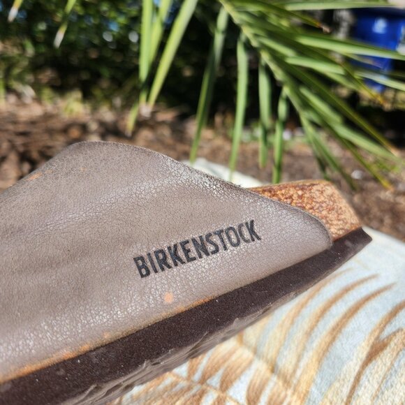 Birkenstock Arizona Sandals Taupe Suede W7 - Picture 6 of 7